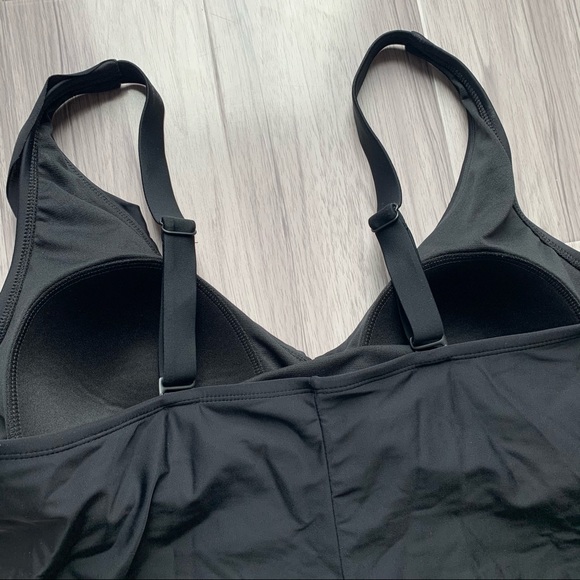 NWOT Kona Sol Black Ruffle 1 pc Swimsuit - Picture 6 of 10